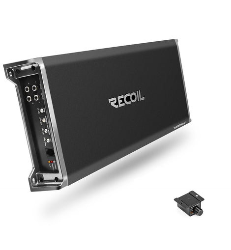 RED2500.1 5,000 Watts Class-D Car Audio Mono-block Subwoofer Amplifier, 1 Ohm Stable, Remote Bass Knob Included