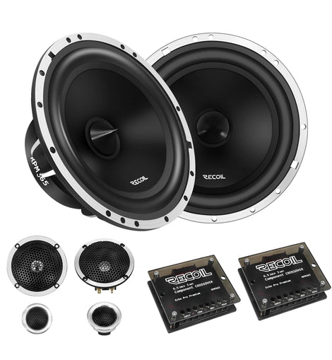 RPM365 - 6.5 Inch 3 Way Component Speaker, Echo Pro Premium